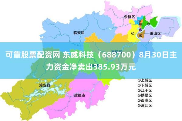 可靠股票配资网 东威科技（688700）8月30日主力资金净卖出385.93万元